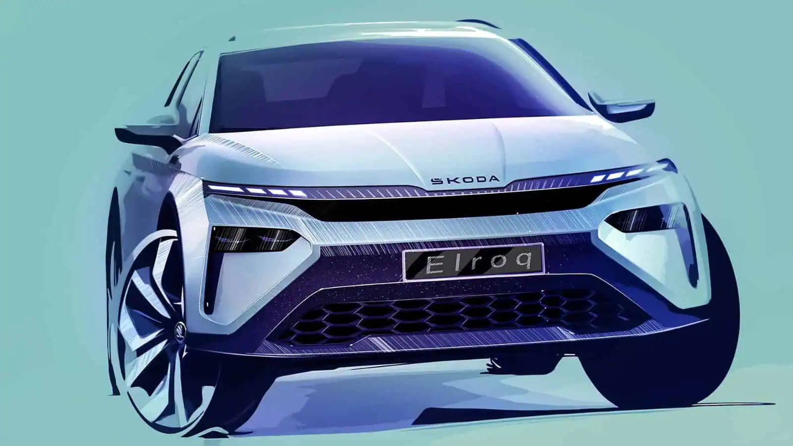 Skoda Elroq: diffusi i primi disegni del SUV elettrico