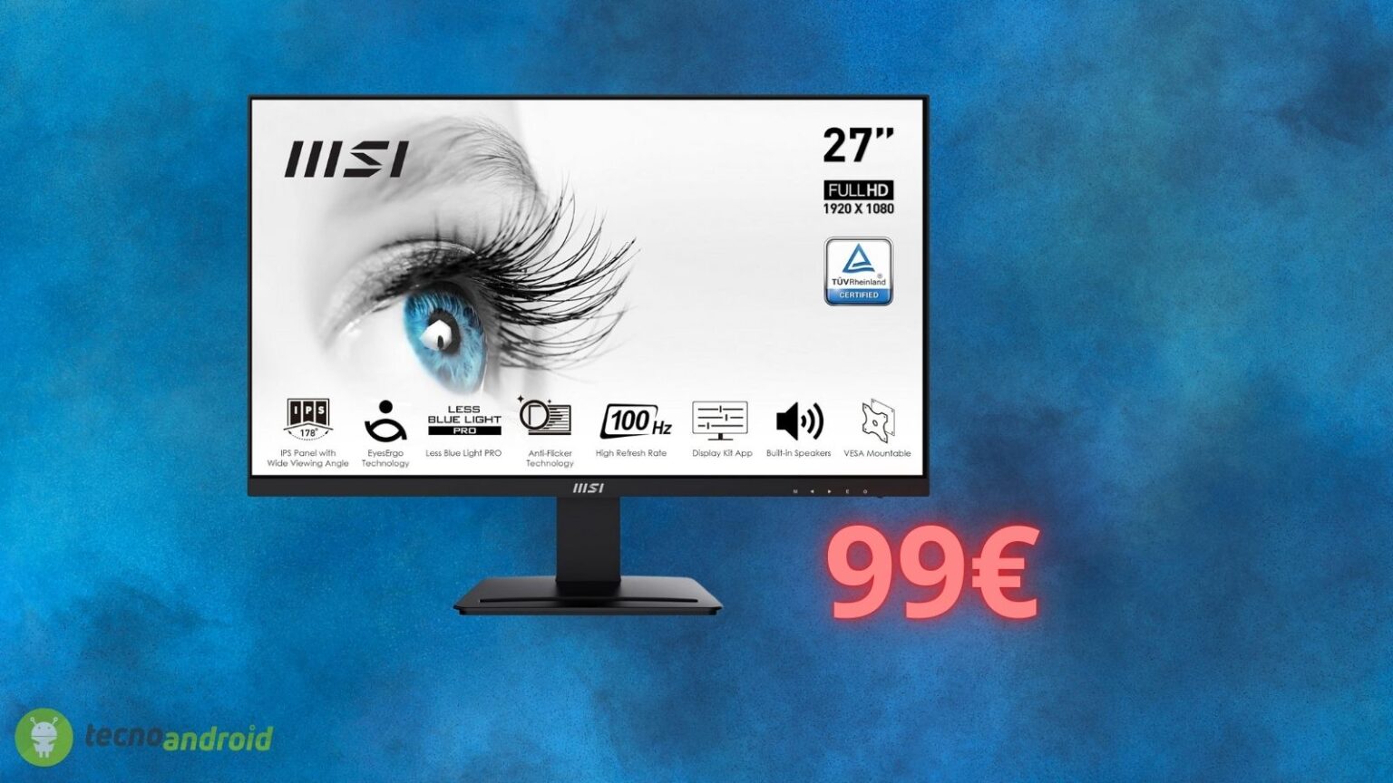 Monitor MSI PRO a meno di 100€: offerta SHOCK su Amazon