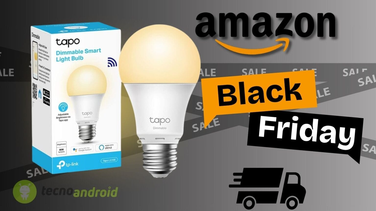 Black Friday IMBATTIBILE: Lampadina Tapo L510E in promo su AMAZON