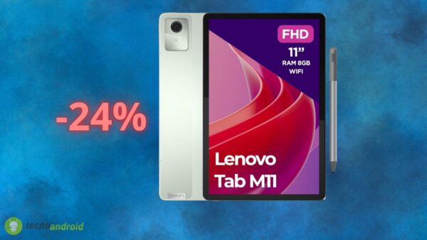Amazon IMPAZZITA: quasi in REGALO il Lenovo Tab M11 con quest'offerta