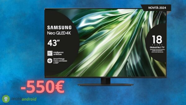 Amazon: FOLLE offerta BLACK FRIDAY di 500 euro sulla smart TV Samsung