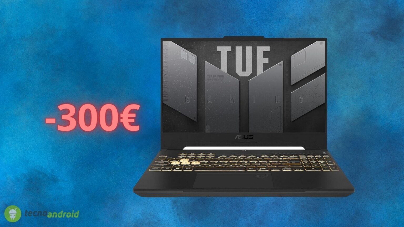 Amazon: notebook da gaming ASUS TUF in offerta Black Friday di 300 euro