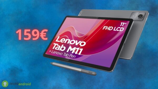 Amazon: lo SCONTO sul Lenovo Tab M11 è davvero FOLLE