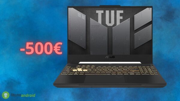 Notebook ASUS TUF da gaming in SCONTO di 500 euro su Amazon