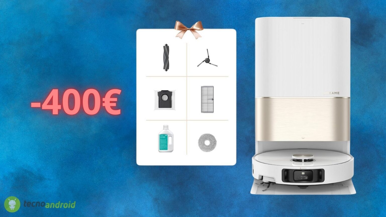 Robot aspirapolvere DREAME in offerta di 400 euro su Amazon