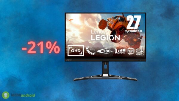 Amazon da SOGNO: il monitor da gaming LENOVO è in offerta PAZZA