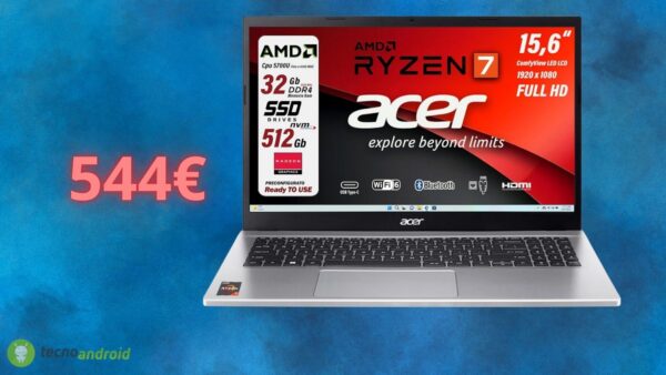 Notebook ACER a prezzo DIMEZZATO su Amazon
