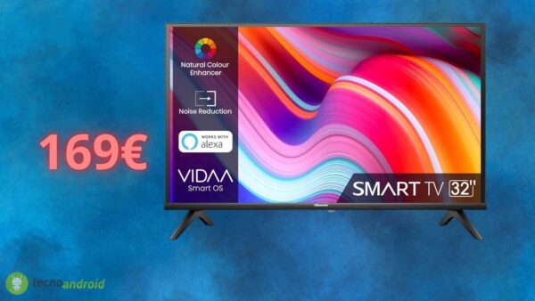 Smart TV HISENSE a soli 169 euro: un'OFFERTA da non perdere su Amazon