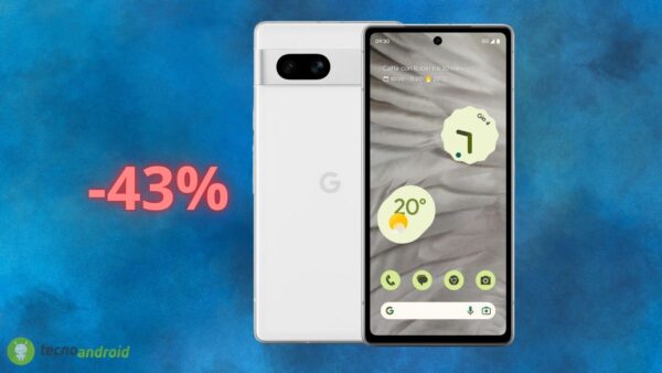 Amazon è PAZZA: il Google Pixel 7a è scontato del 43%