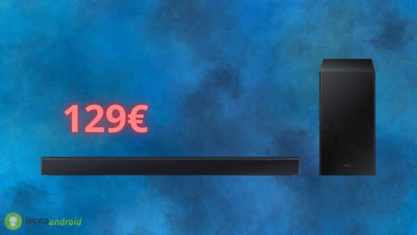 Samsung: la soundbar costa solamente 129 euro su Amazon