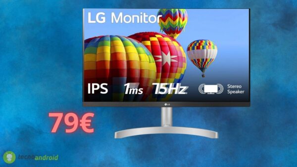 Monitor LG con prezzo DIMEZZATO su Amazon: splendida offerta Cyber Monday