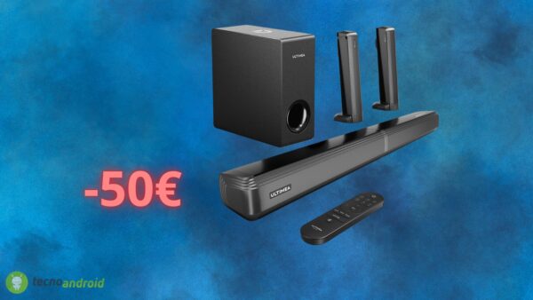 Amazon è PAZZA e sconta a prezzo folle una soundbar con subwoofer