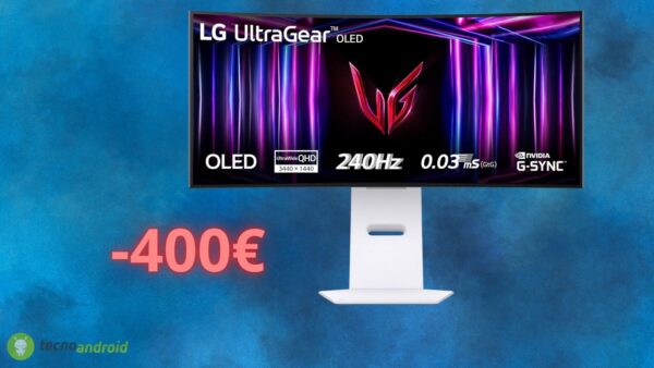Amazon ASSURDA: sconta di 400 euro il monitor OLED da gaming di LG