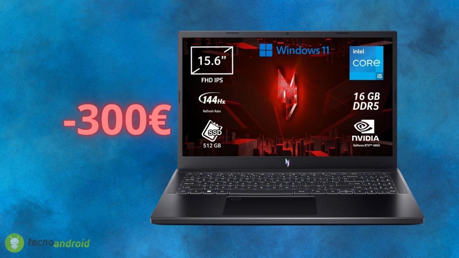Notebook ACER NITRO da gaming in SCONTO di 300 euro su Amazon