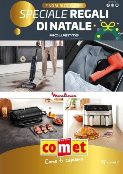 comet - dettaglio comet volantino natale