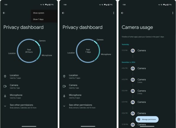 Google aggiorna la Privacy Dashboard: arriva la vista estesa a 7 giorni