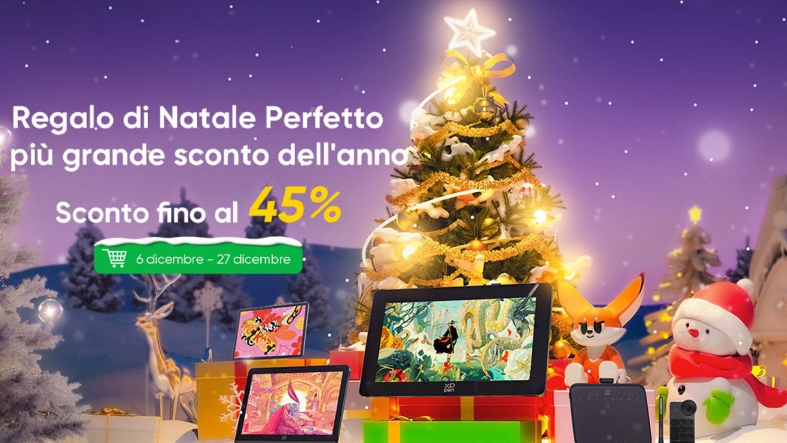XPPen: splendide offerte per Natalea sullo store ufficiale