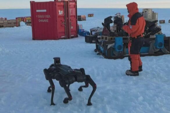 Robot cinese nel gelo antartico: per lui scarpe anti-scivolo e tanta tecnologia
