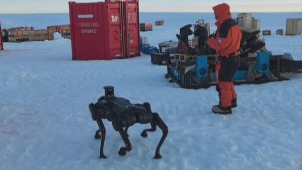 Robot cinese nel gelo antartico: per lui scarpe anti-scivolo e tanta tecnologia