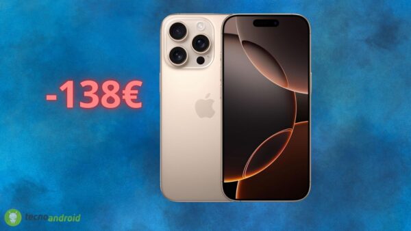 Apple iPhone 16 Pro: sconto PAZZESCO di 138 euro su AMAZON
