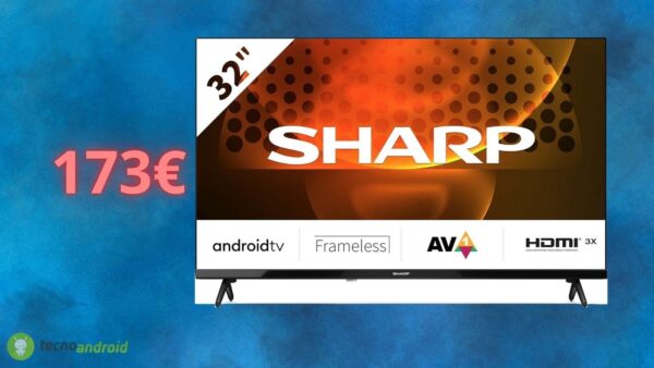 Amazon DIMEZZA il prezzo di una smart TV Sharp: acquistatela subito