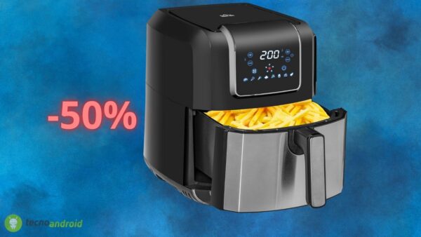 Amazon sconta al 50% una friggitrice ad aria: COSTA solo 39 euro