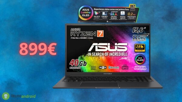 Asus Vivobook OLED: AMAZON lancia l'offerta IMPERDIBILE