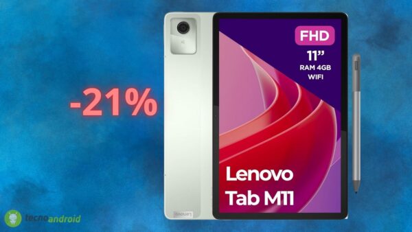 Lenovo Tab M11: lo sconto AMAZON è PAZZO