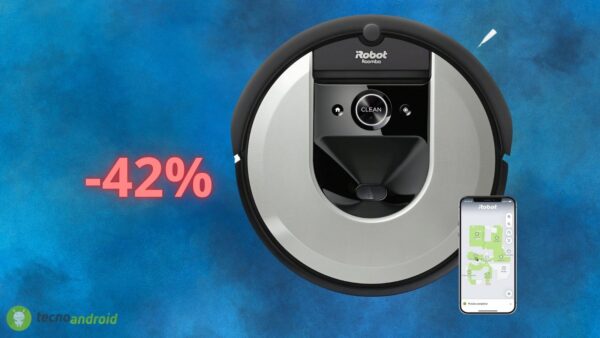 Amazon sconta del 42% il robot aspirapolvere IROBOT ROOMBA