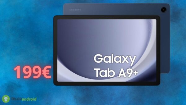 Samsung Galaxy Tab A9+ costa MENO di 200 euro OGGI su Amazon