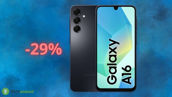 Samsung Galaxy A16, smartphone ECCEZIONALE in OFFERTA pazza su Amazon