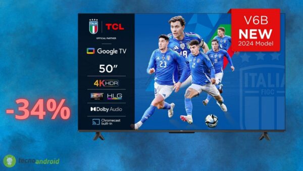 Amazon: il prezzo sulla SMART TV TCL è davvero folle