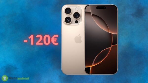 Apple iPhone 16 Pro è in SCONTO di 110 euro su AMAZON