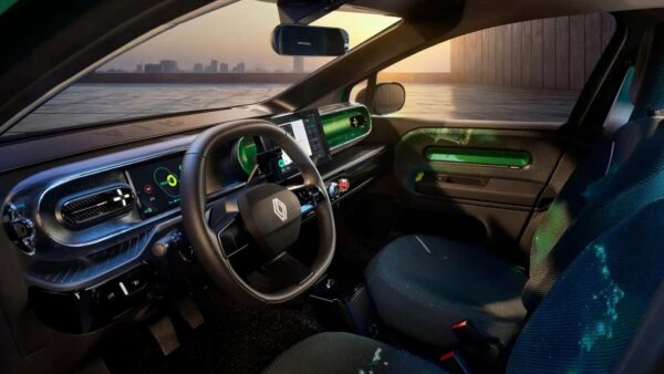 Twingo E-Tech futuro che guarda al passato: svelati gli interni