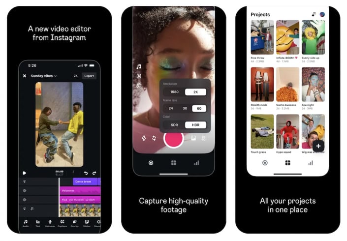Instagram sfida CupCut con Edits
