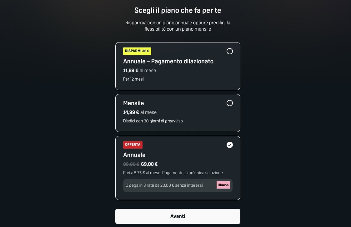 DAZN: ancora sconti per gli utenti, si parte da 5,75€ al mese per i piani annuali