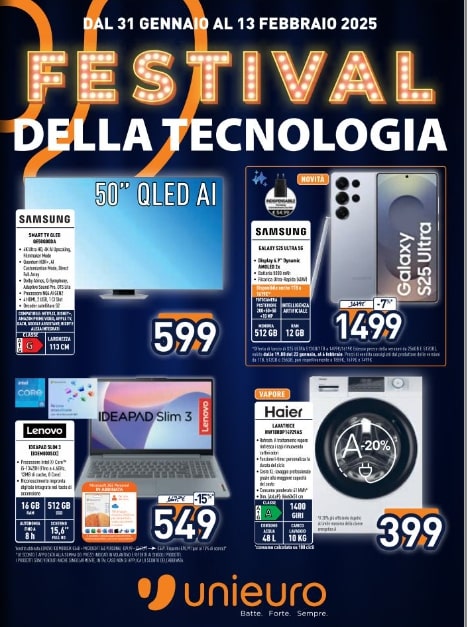 Screenshot 2025-01-31 112656 volantino unieuro febbraio