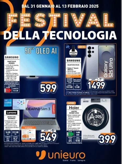 Screenshot 2025-01-31 112656 volantino unieuro febbraio