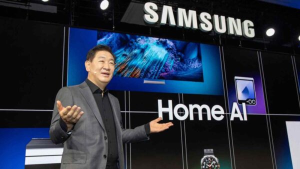 Al CES 2025, Samsung presenta "AI for All", una visione che integra intelligenza artificiale per migliorare la casa, i veicoli e la sicurezza.