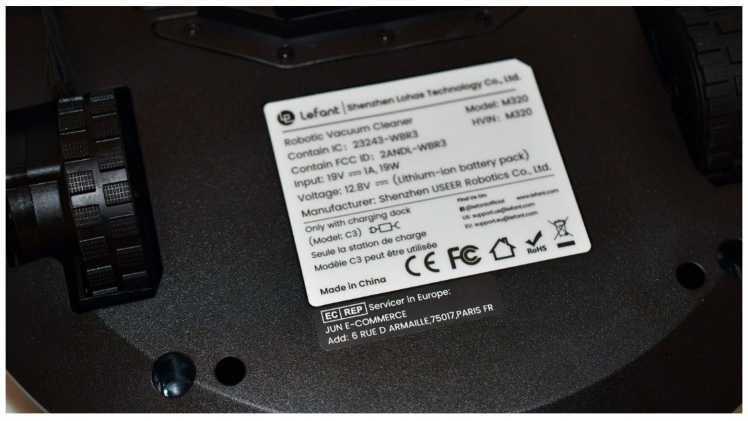 Set Di 4 Filtri HEPA E Spugne Per Lefant Robot Aspirapolvere – Compatibile Con M330, M330 Pro E M330 Plus, Manutenzione Facile