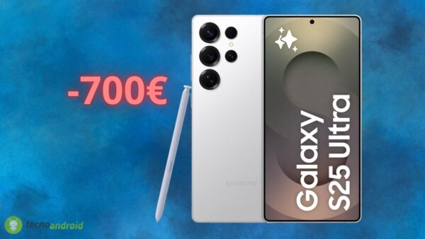 Amazon STREPITOSA: Samsung Galaxy S25 Ultra scontato di 700 euro