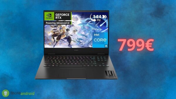 Notebook HP da gaming a soli 799 euro: un'OFFERTA PAZZA su Amazon