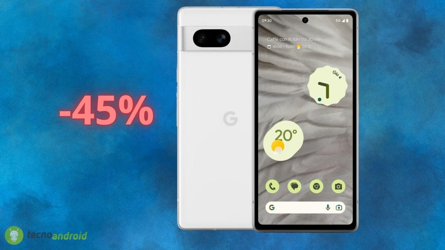 Amazon ASSURDA: il Google Pixel 7a è scontato del 45%