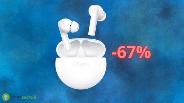 Oppo Enco Buds2 a soli 16 euro su Amazon: ecco lo sconto del 67%