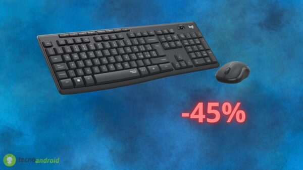 Amazon sconta del 45% il set tastiera e mouse di LOGITECH: costa pochissimo