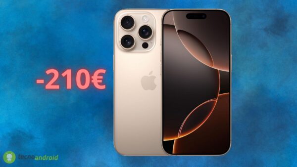 Apple iPhone 16 Pro a prezzo FOLLE su Amazon: OFFERTA con sconto di 210 euro