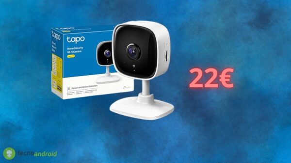 Amazon è IMPAZZITA, sconta a 22 euro la telecamera TP-Link Tapo C110
