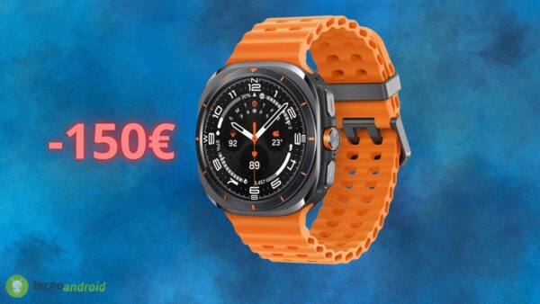 Amazon da URLO con lo sconto di 150 euro su Samsung Galaxy Watch Ultra