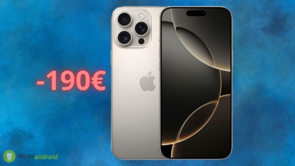 Apple iPhone 16 Pro Max: sconto ASSURDO di 190 euro su Amazon