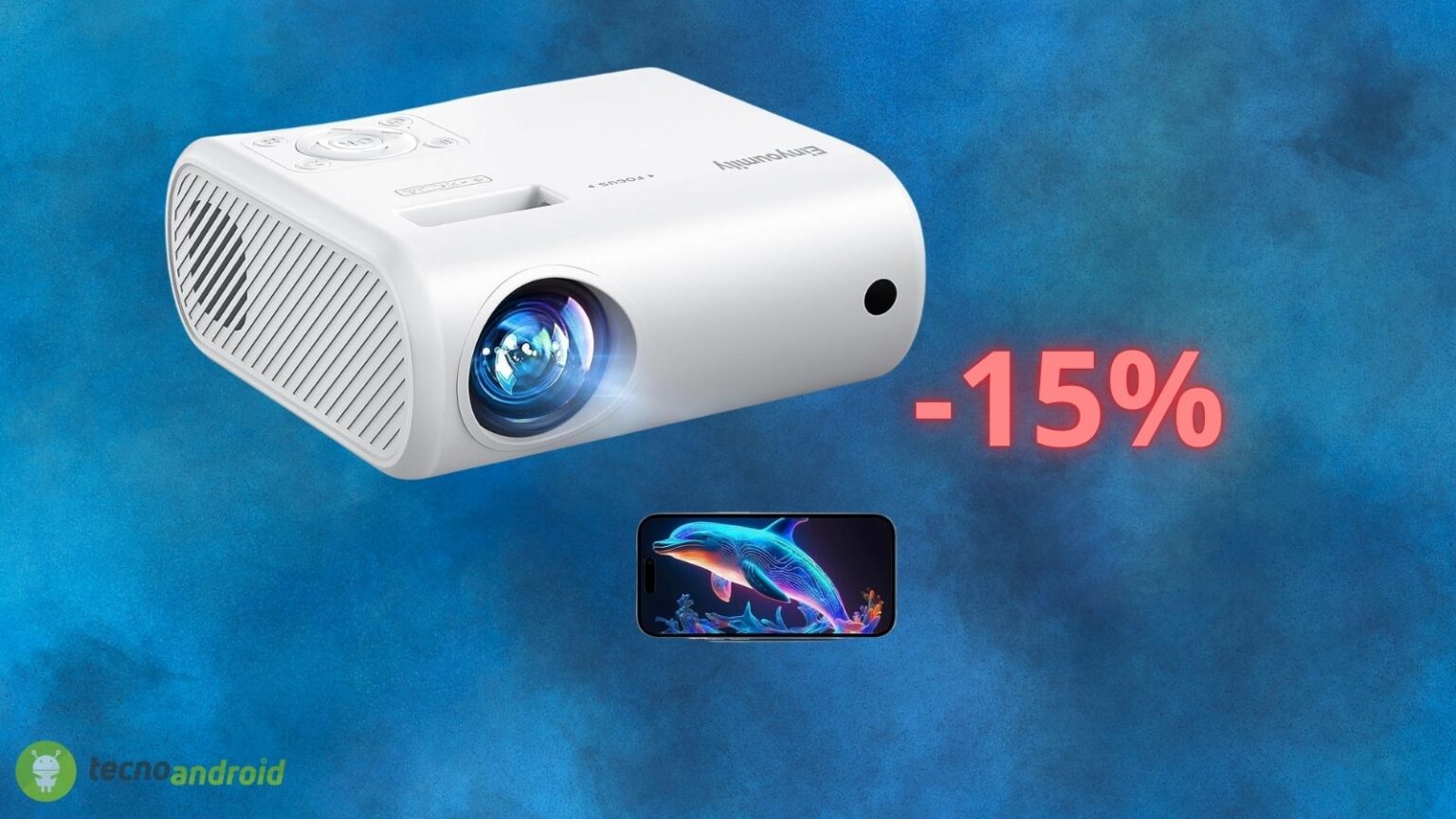 Proiettore 4K con DOPPIO COUPON gratis in offerta su Amazon